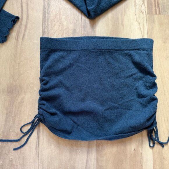 Free people beach Cabo Sweater Skirt Set - Sparkling Indigo NWT - Picture 5 of 10